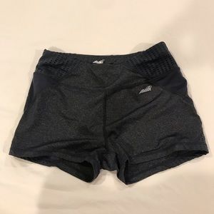 Gray tight athletic shorts